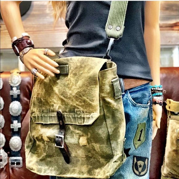 EUC VINTAGE 316 UPCYCLED OOAK MILITARY BAG